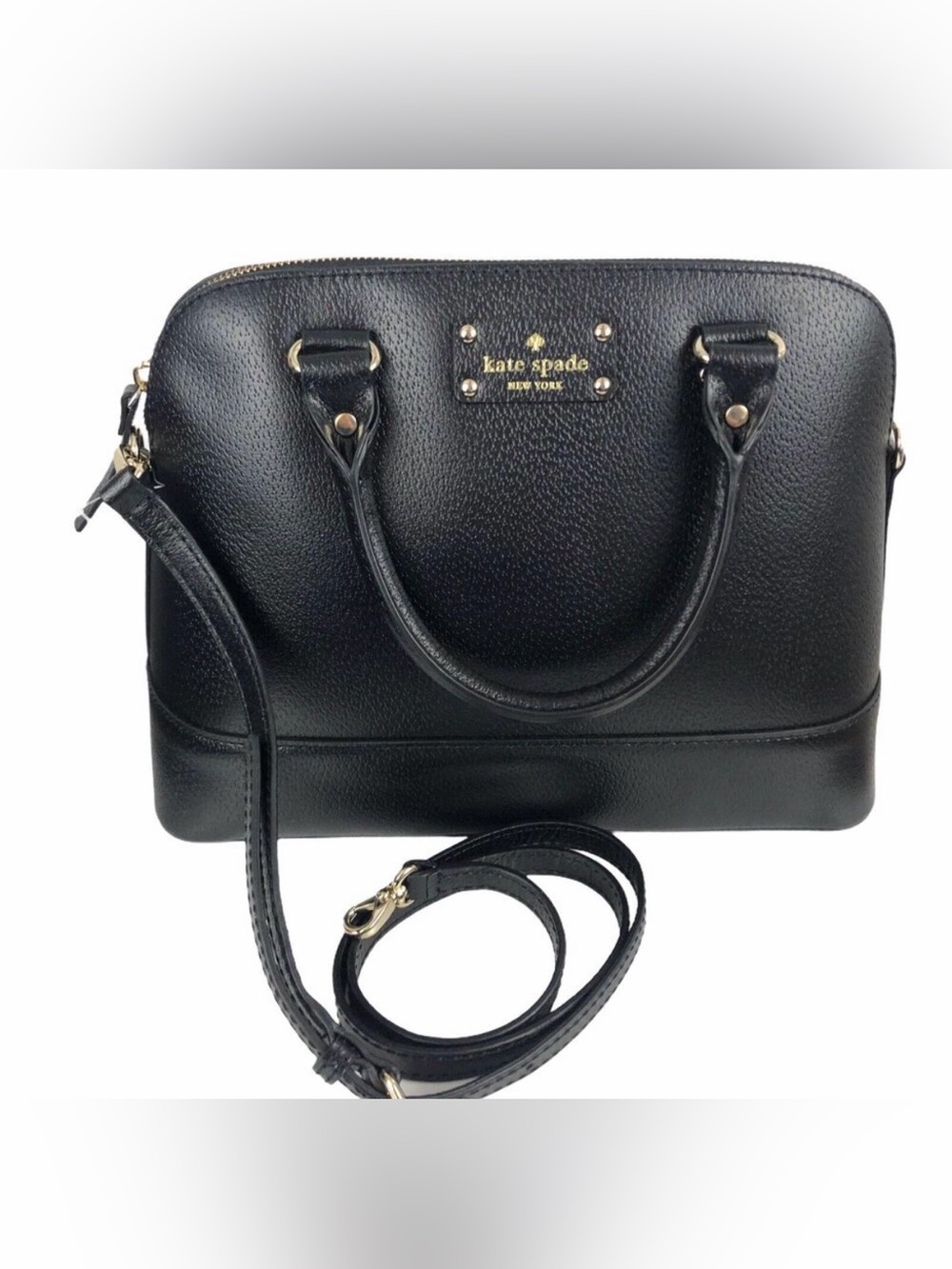 Kate Spade Satchel Small Rachelle Wellesley Black Crossbody Strap WKRU2485